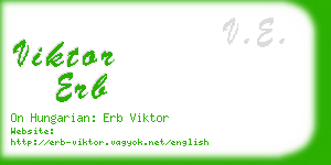 viktor erb business card